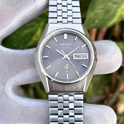 Vintage Seiko Elnix JDM Electronic Tobacco Brown Dial Japan Men