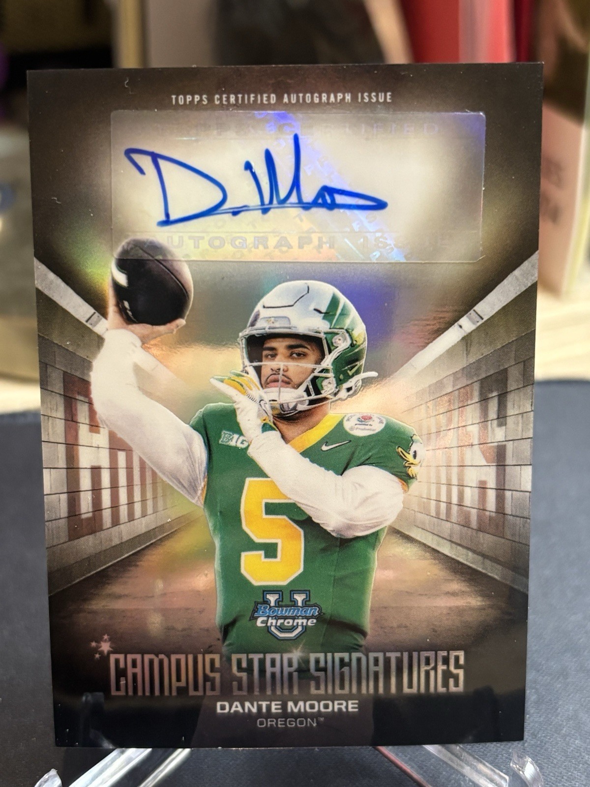 2025 Bowman Chrome U Dante Moore Campus Star Signature Auto #CSS-DM