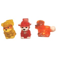Paw Patrol The Movie Micro Movers Lot of 3 Marshall Rubel Zuma Fire Fighters