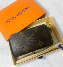 Louis Vuitton Monogram Key Pouch Holder Coin Purse Wallet Zip Case Kp003 Louis Vuitton Monogram Key Pouch Holder Coin Purse Wallet Zip Case Kp003