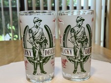 1969 Kentucky Derby Glasses. Set of Two.