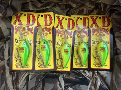 NEW STRIKE KING GREEN/BACK/CHART. SERIES 80#HC8XD-509 CRANKBAIT,HANG TAG READY