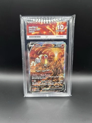 Pokémon TCG Entei V GG36/GG70 ACE 10 SWSH Crown Zenith