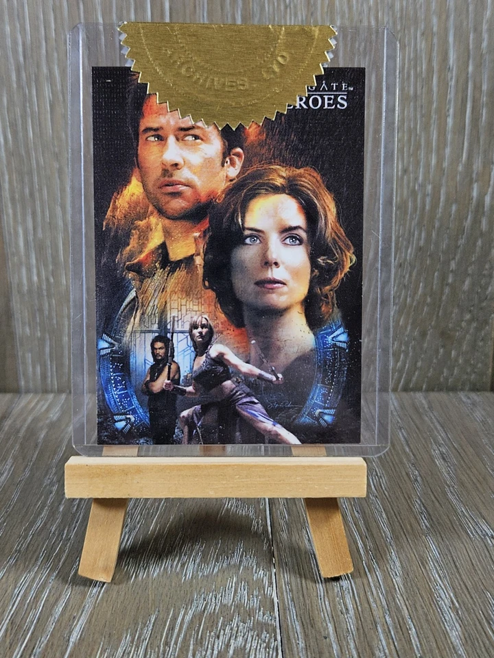 Stargate Heroes 2009 Case Topper ArtiFex Art Card CT2 Atlantis Cast 79/300 - Image 3 of 4
