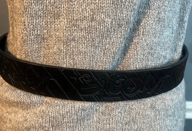 Raro Cinturón VOLCOM Negro Sobre Negro Cinturón Volcom De Colección Y2K Foto 4 de 4