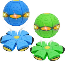 2-In-1 Dual Form Freely Switchable Magic Bouncing Ball Toy with Six Light Suitab