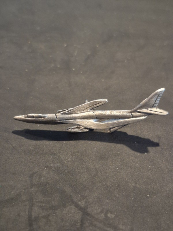 Airplane Lapel Pinback Button Metal Aircraft Small Vintage