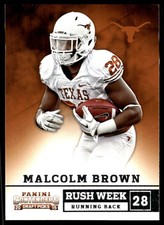 Malcolm Brown 2015 Panini Contenders Draft Picks #14 Texas Longhorns NFL READ