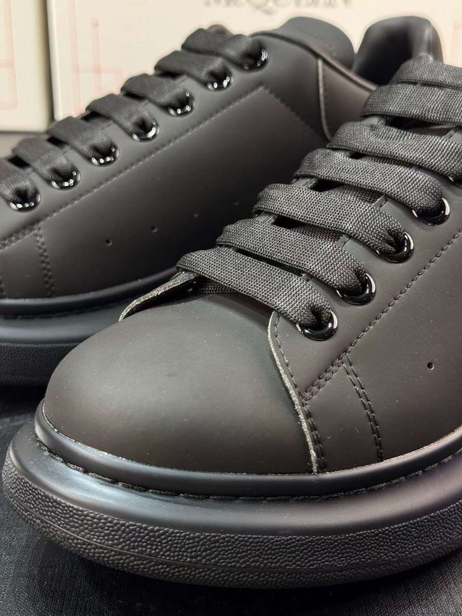 Alexander McQueen Oversized Sneaker Black Leather Chunky Platform