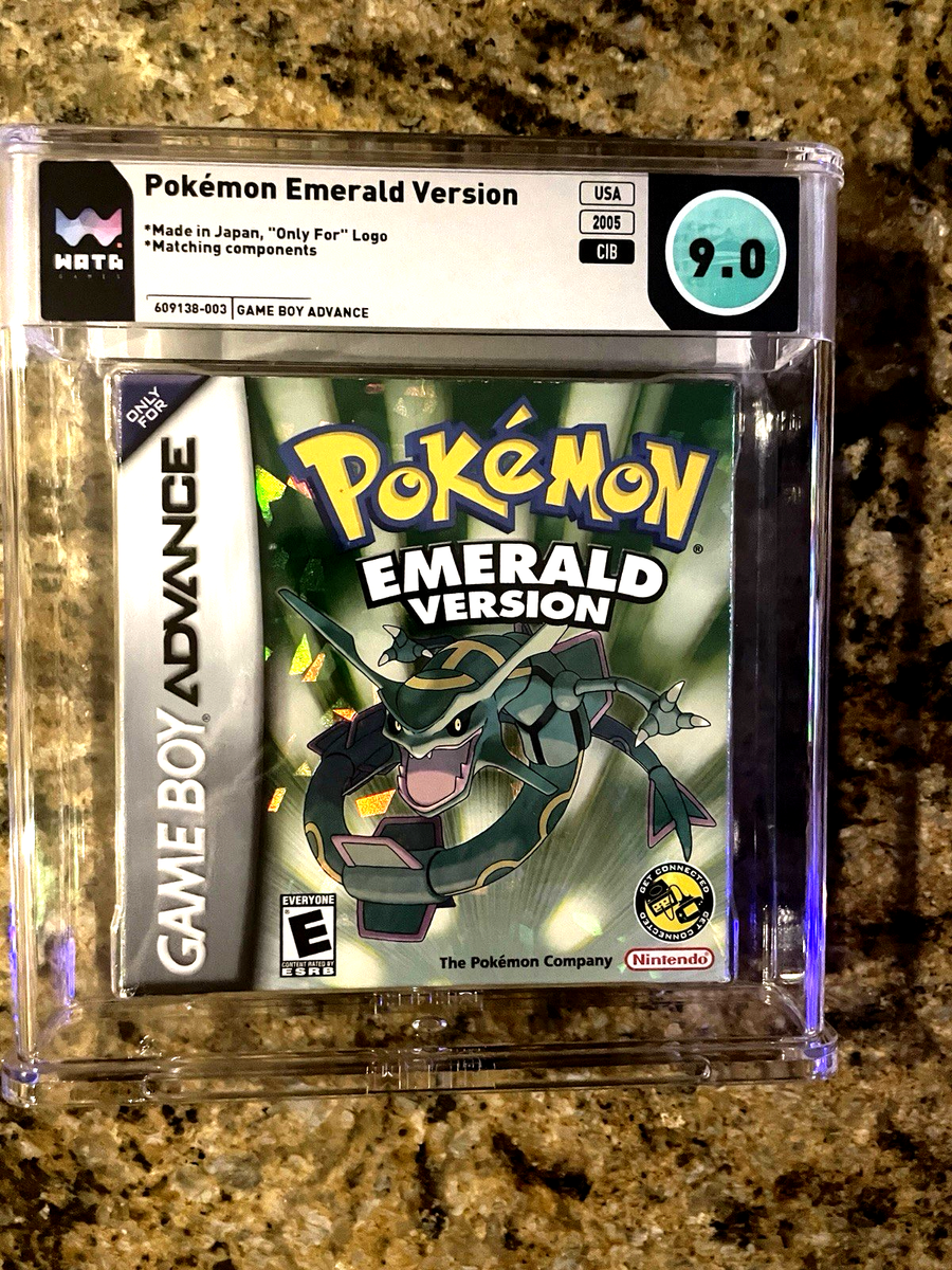 Pokemon Emerald Nintendo Gameboy Advance Wata Graded CIB GBA