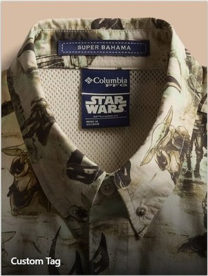 Columbia The Mandalorian & Grogu Bahama Shirt LE NEW with tags | eBay