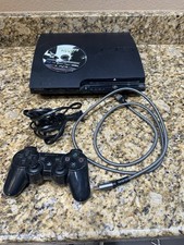 Sony PlayStation 3 PS3 Slim Console CECH-2101A 120GB W Controller  Power Cord