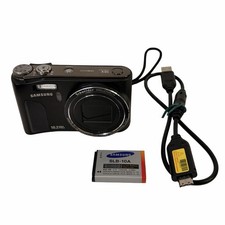 Samsung Digital Camera WB500 10.2MP Digicam Y2K Black - Tested Full Working Set