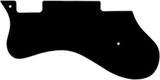 Golpeador personalizado WD para mano izquierda Epiphone Riviera #01T negro delgado