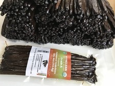 4oz Organic Madagascar Vanilla Beans Grade A. Certified USDA Organic. 6"-8" b...