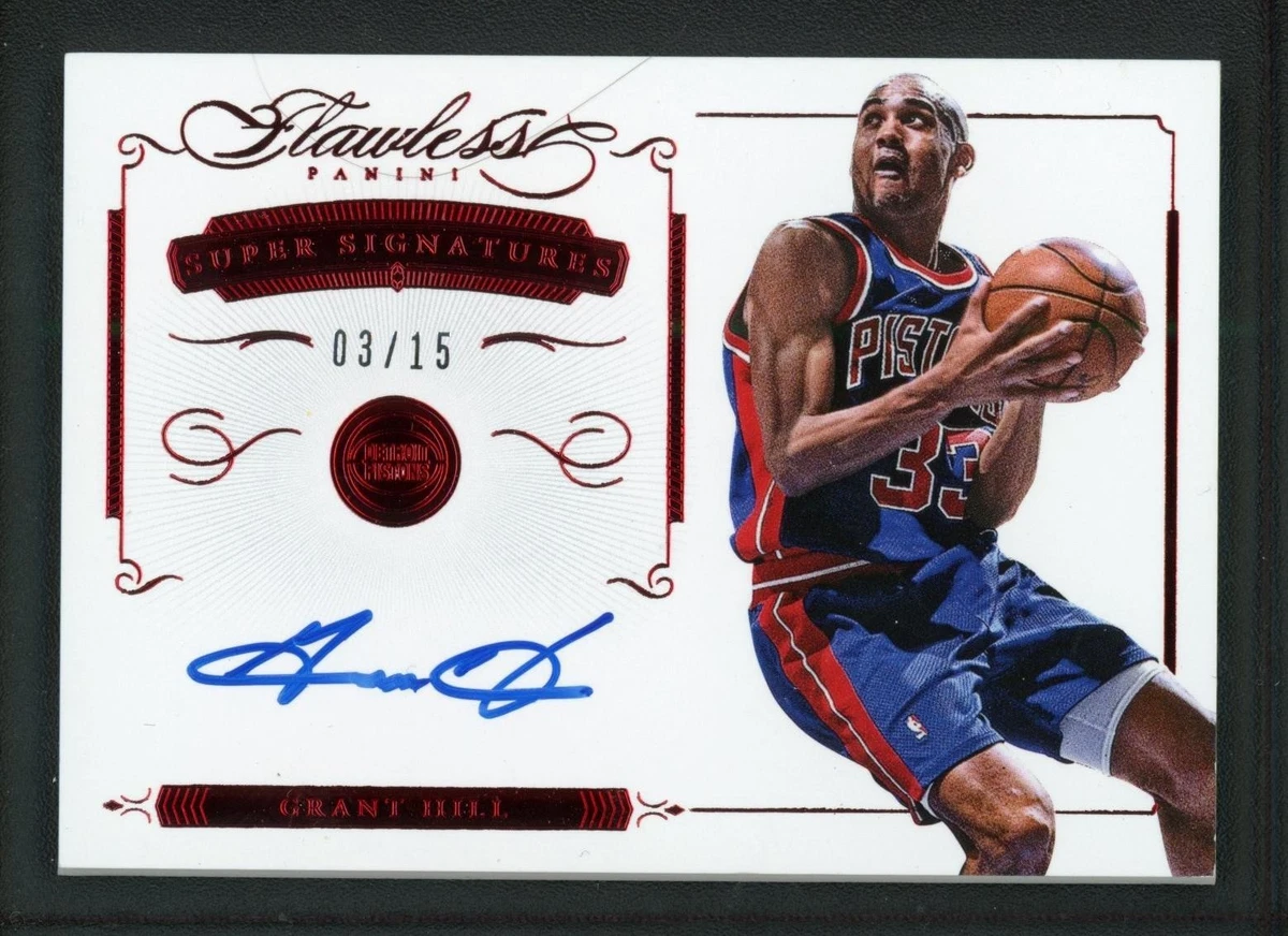 Panini Grant Hill Basketball Autographed Sports Trading Cards
