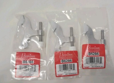 Set Of 3 Brainerd Hinge Pin Door Stop w/Adjustable Pad B6286 Matte Nickel NEW