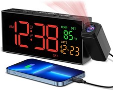 Reloj Despertador LED Proyector Digital Intel...
