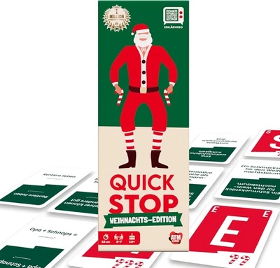 ATM GAMING DEUTSCHLAND GMBH ATM Gaming Quickstop - Weihnachtsedition - Das Buchstaben-Duell - Kartenspiel fü
