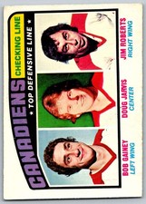 1976-77 O-Pee-Chee #217 Bob Gainey/Doug Jarvis/Jim Roberts (ref 171196)