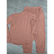 Kyte Baby Bamboo Lounge Set Womens Medium Terracotta Long Sleeve Joggers