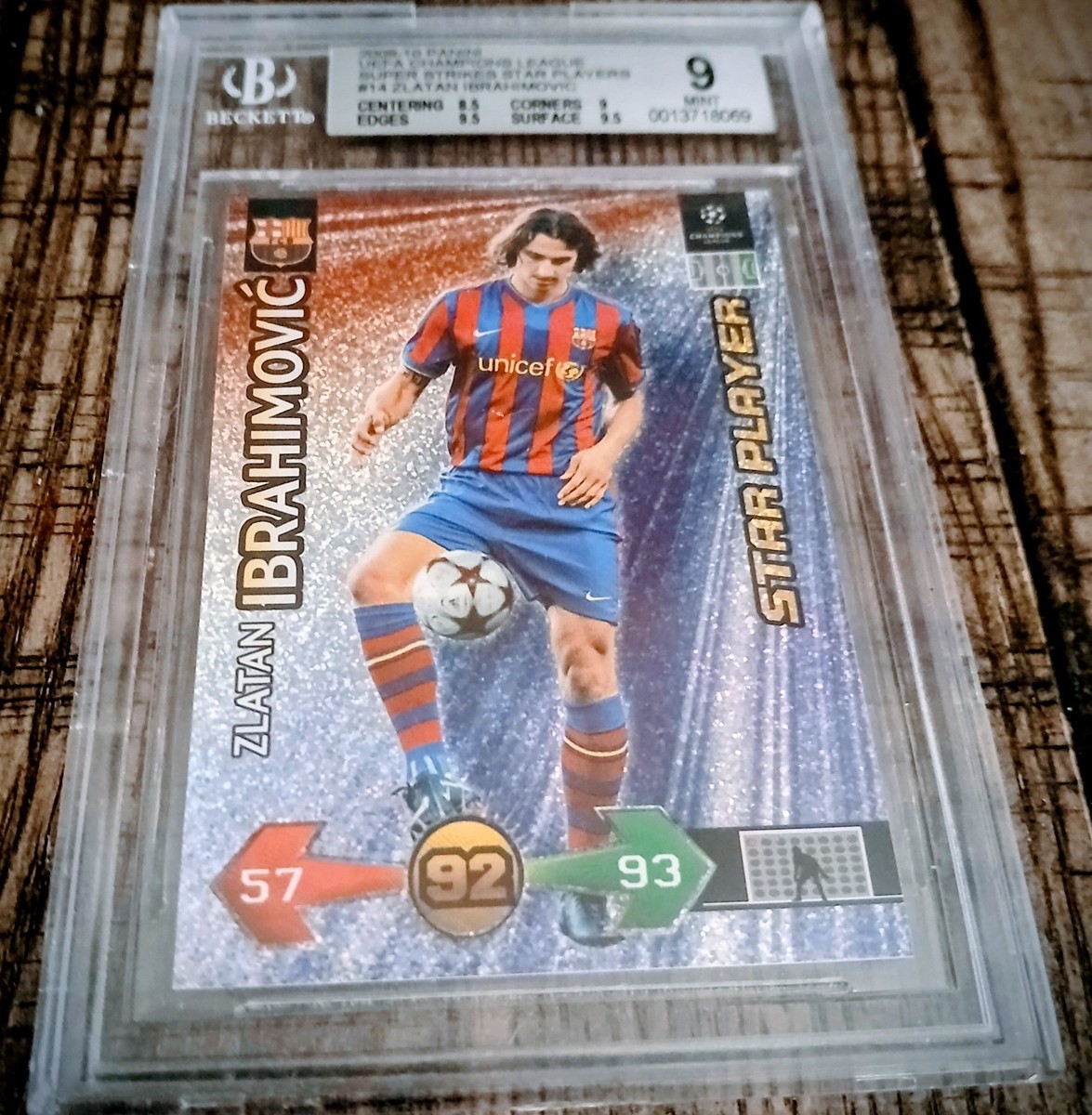 Panini 2009-10 Super Strikes #92 Zlatan Ibrahimovic FC Barcelona