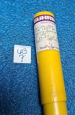 GUHRING    NO . 329  DIN 1897 RN   SPIRALBOHRER   GV 120   #14 29 MM   9/16 HSCO