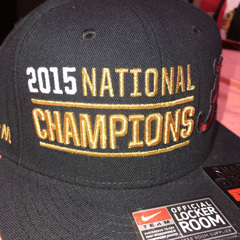 Alabama Crimson Tide Hat 2015 National Champions SnapBack Nike Cap