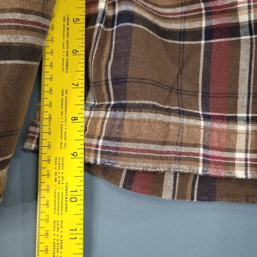 Duck Head Men's Regular Fit Cargo Shorts High Rise Brown Plaid Size 34 - Picture 4 of 11