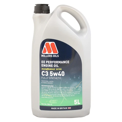 Millers Oils EE Performance C3 5w-40 5w40 Fully Synthetic Engine Oil 5 Litres 5L