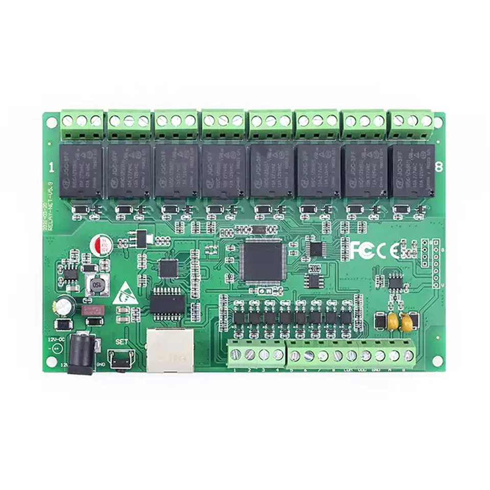 8 Kanal Relais Netzwerk IP Relais Webrelais Dual Control Ethernet RJ45 Schnittstellen - Bild 2 von 4