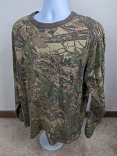 Vintage USA Made XL Realtree Camo Long Sleeve Ranger T Shirt T6S Single Stitch