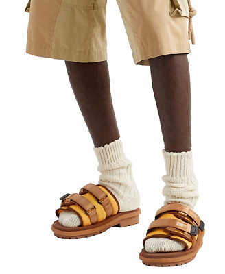 MONCLER X SUICOKE Moto Mountain Ripstop Vibram Sole Slides Schuhe Sandals New 47