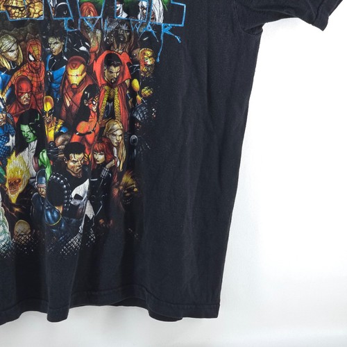 VTG Mad Engine Civil War Graphic T Shirt Mens XXL Marvel Comics Y2K Colorful - Picture 12 of 16