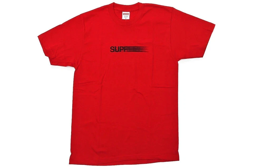 Tee shirt Supreme Motion Logo SS20 rouge grand et moyen scellé en plastique 100% authentique