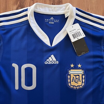 adidas ARGENTINA 2010/2011 Away Jersey MESSI #10 DEADSTOCK Sz SM