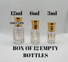 Wholesale * Empty Glass Bottles with Roller Balls 3ml 6ml 12ml Attar Perfume Oil