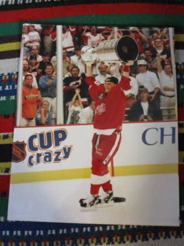1998 DETROIT RED WINGS Darren McCarty con Stanley Cup Color 8 x 10 Photo - Imagen 1 de 1