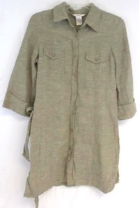 linen shirt dress button front