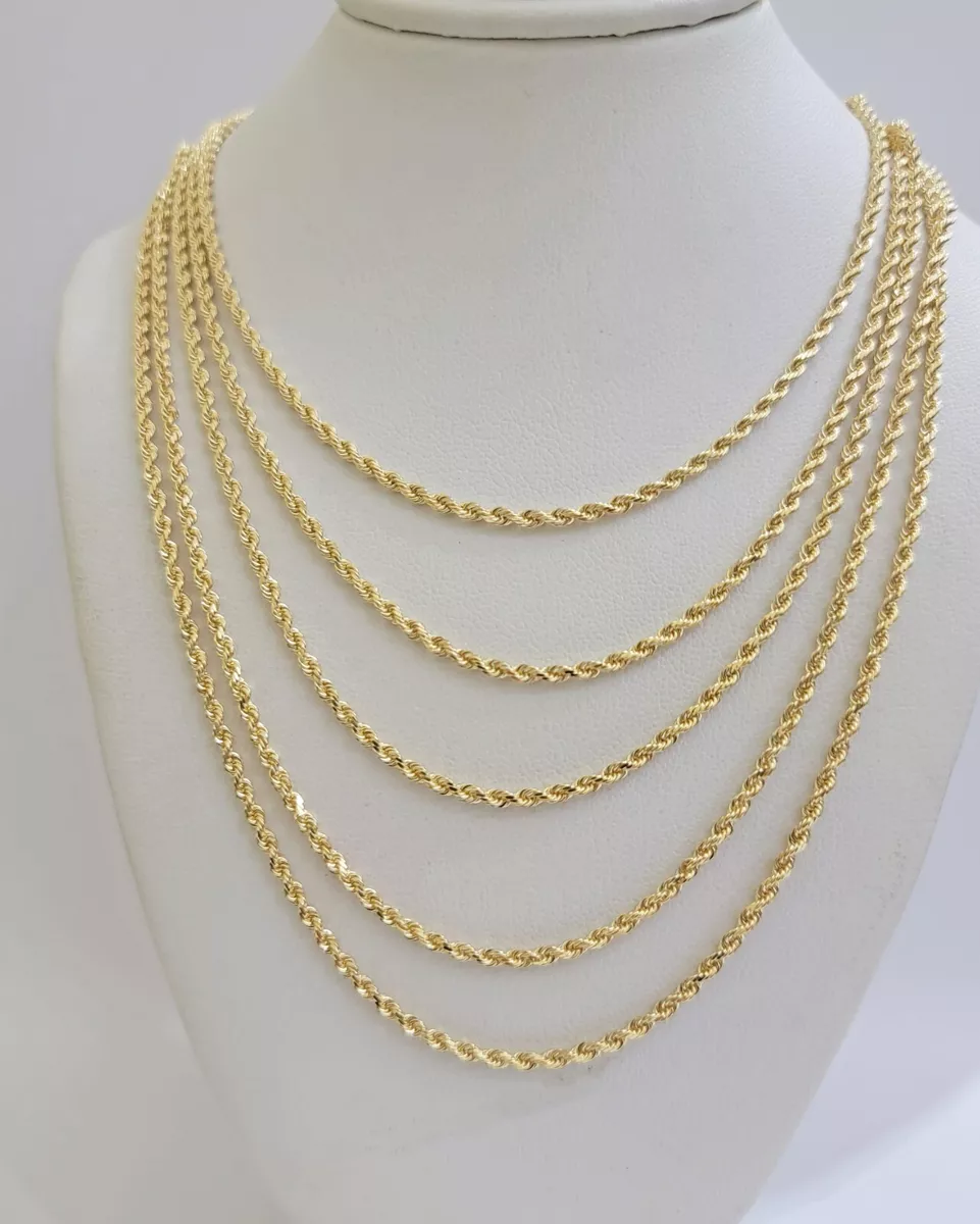 18k white gold chain 24 inch deals