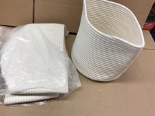 Round Cotton Rope storage Basket Bins Woven Basket for Organizing 3 pack