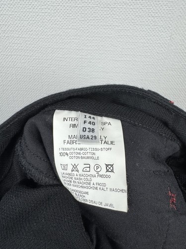 Marithe Francois Girbaud schwarze bequeme Hose mit Eingrifftaschen weites Bein Gr. US 29 - Bild 20 von 22