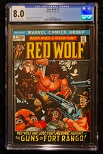 1972 Marvel Red Wolf #1 CGC 8.0 Off White to White Pages