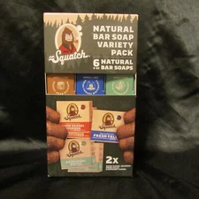 Dr. Squatch Men's Natural Bar Soap Variety Pack 6 Count Great Father's Day Gift!