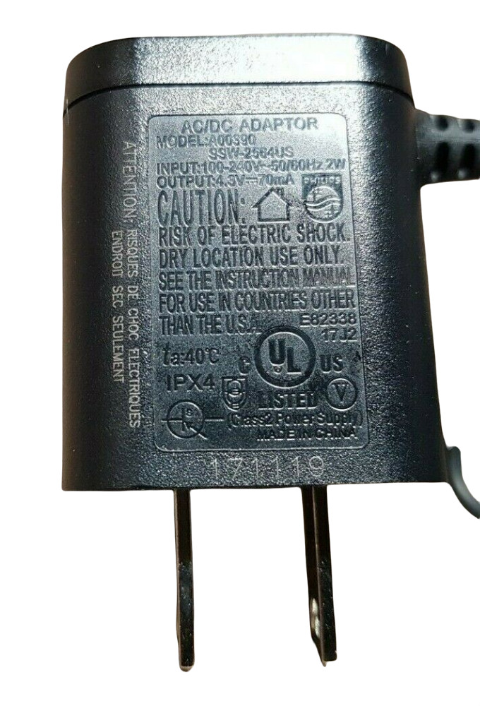 Genuine OEM Philips Norelco OneBlade A00390 Charger for QP25