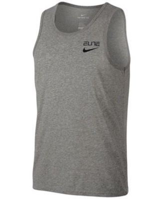 AUTHENTIC NIKE ELITE BACK PRINT DRI FIT GREY TANK TOP AA4507-063