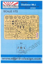 Marabu 1/72 Gloster Gladiator Mk. I Photo Etch Update Set