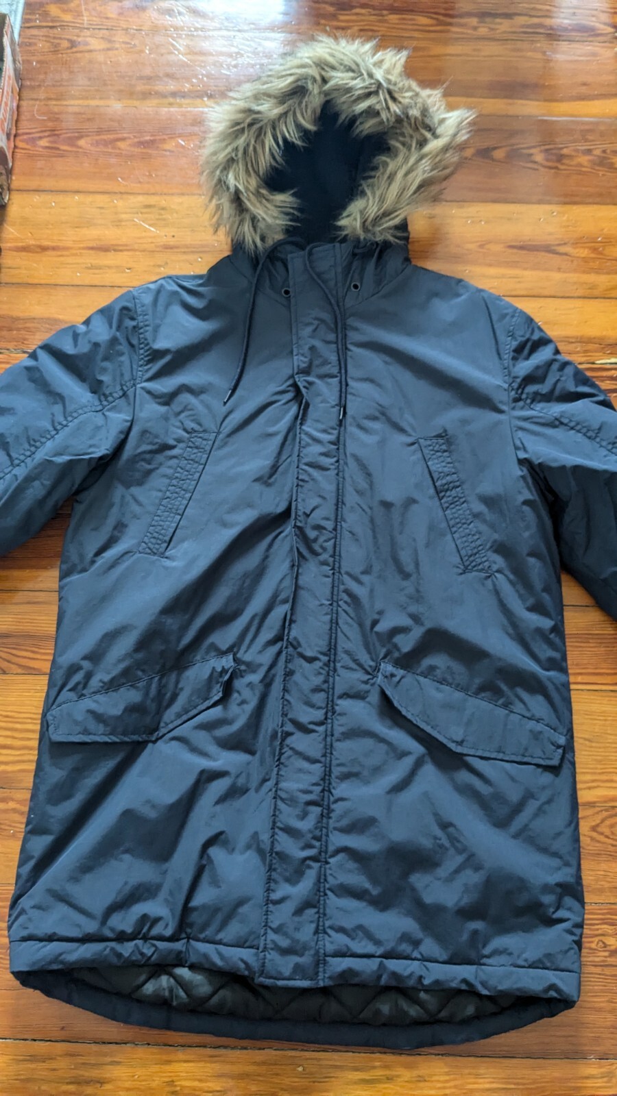 PRIMARK JACKET Coat Mens MEDIUM Navy Blue Weatherproof Full Zip