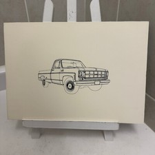 GMC Squarebody Pickup Truck Illustration Art Drawing Hand Drawn Robert Preis