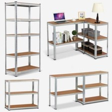 5 Tier Shelf Shelving Rack Large Racking Heavy Duty Garage Storage 180x90x40cm